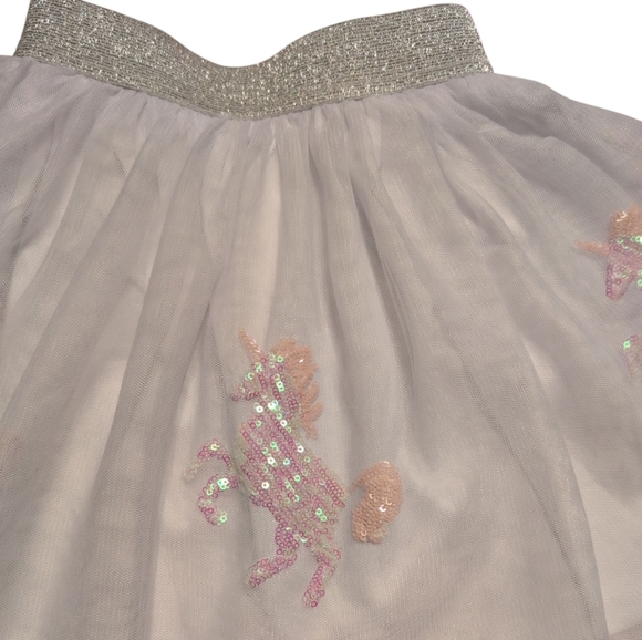 Pink and White Tulle Skirts with Unicorn Design - Picture 2 of 3
